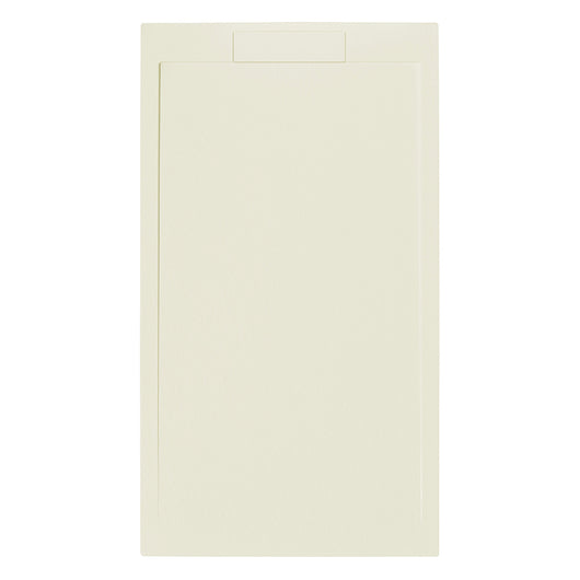 Piatto doccia rettangolare 140x90 cm effetto pietra in marmoresina EUPHORIA beige ATENE