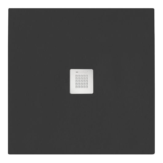 Piatto doccia quadrato 90x90 cm effetto pietra marmoresina STONE Nero Grafite FRANCIA