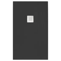 Piatto doccia rettangolare 70x90 cm effetto pietra marmoresina STONE Nero Grafite FRANCIA