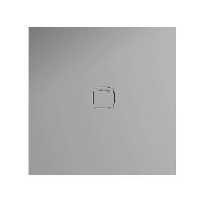 Piatto doccia quadrato 90X90 cm effetto liscio marmoresina HARMONY Cemento