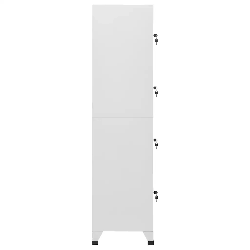 Armoire à casier avec 4 compartiments 38x45x180 cm