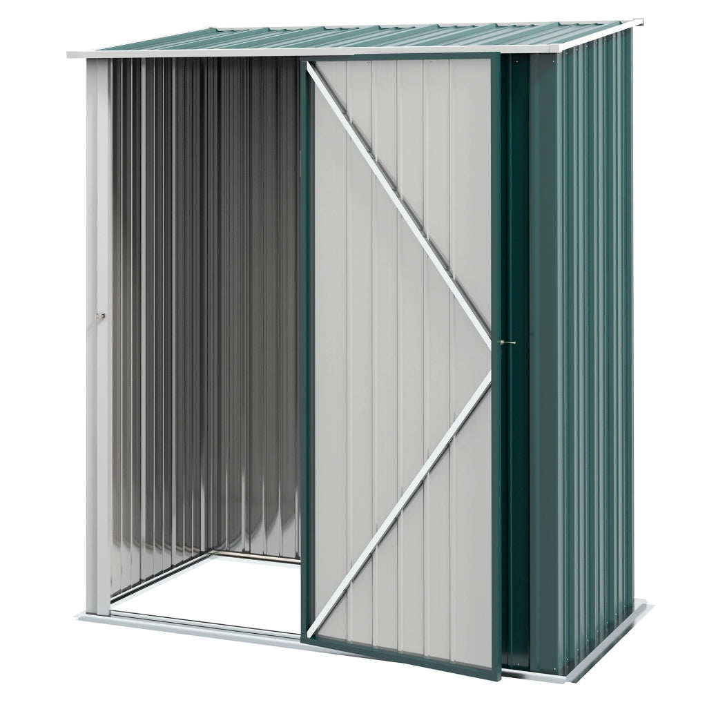 Casetta da Giardino in Acciaio ¨C zephmum ¨C Verde 161.5x94.5x196cm