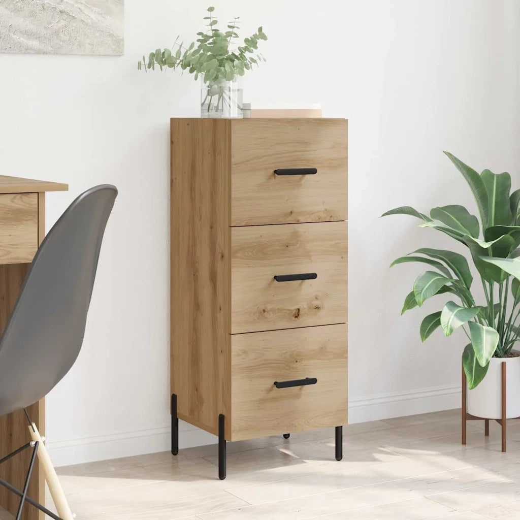 Credenza-Buffet-Armadio da cucina rovere artigianale 34 x 34,5 x 90 cm Legno multistrato 448440