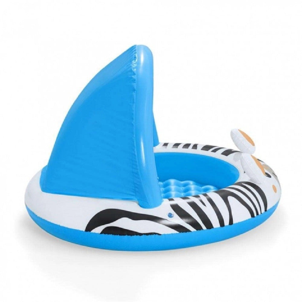 Trade Shop - Piscina Con Fondo Gonfiabile Safari Con Protezione Raggi Uv 97x66cm Bambini 52559 -
