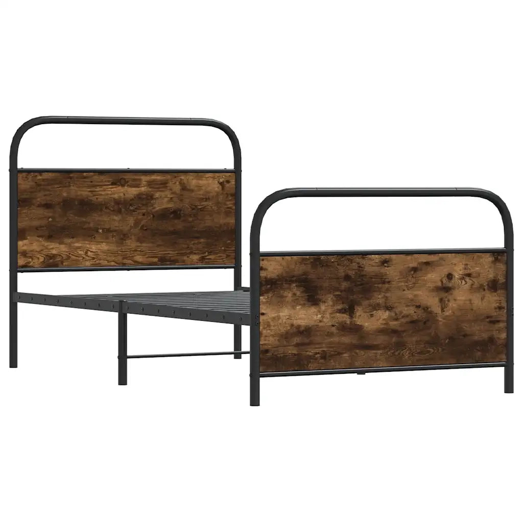 Giroletto senza Materasso Rovere Fumo 100x190 cm in Truciolato 4100221