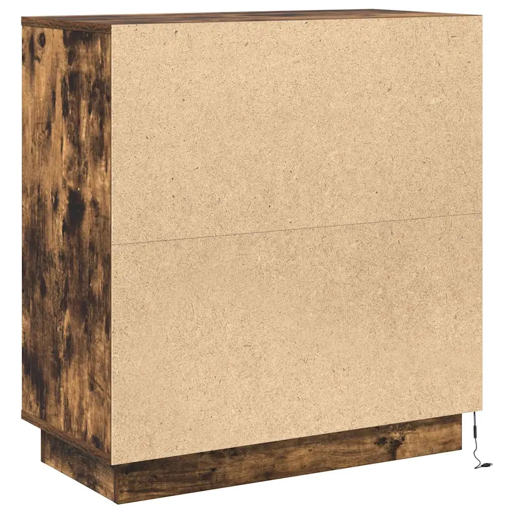 Madia LED Rovere Fumo 71 x 34,5 x 75 cm Legno ingegnerizzato 869646