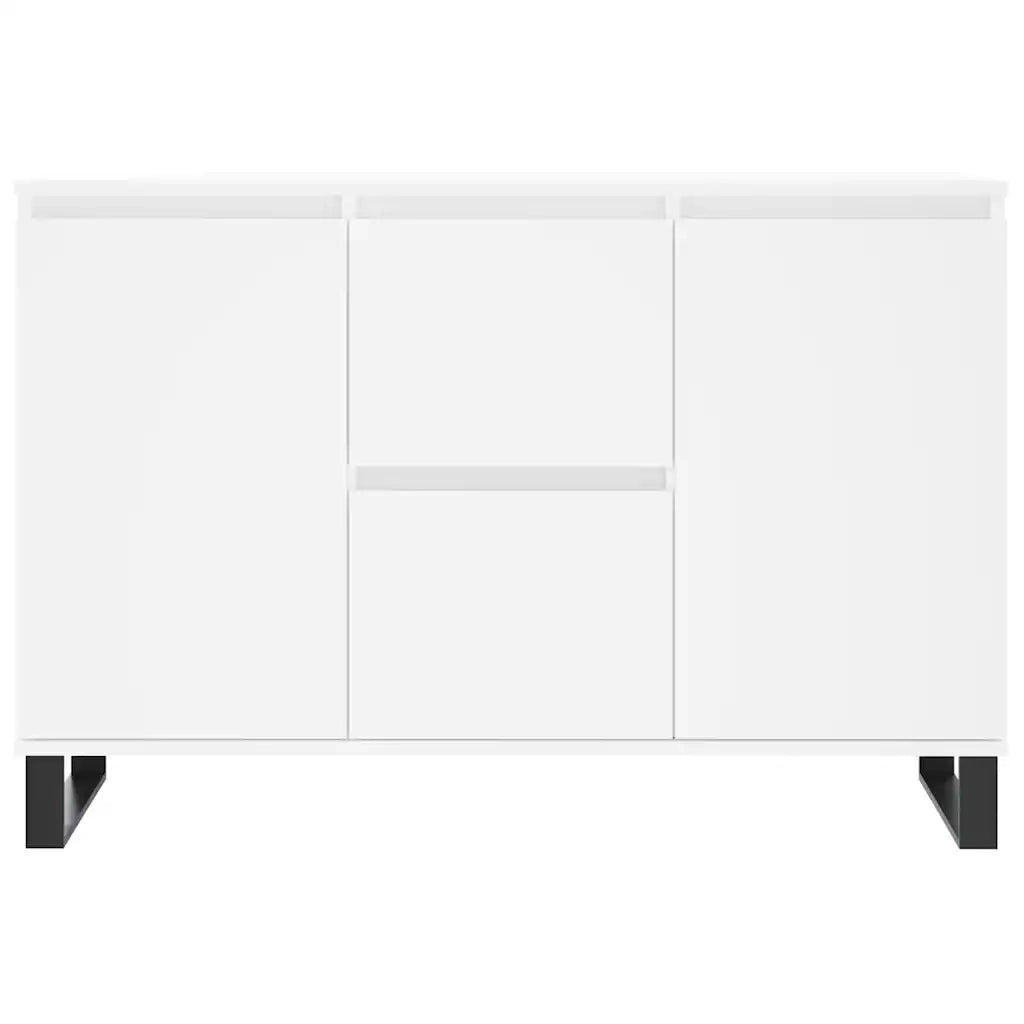 Credenza Bianca 101,5x35x70 cm in Legno Multistrato 827212
