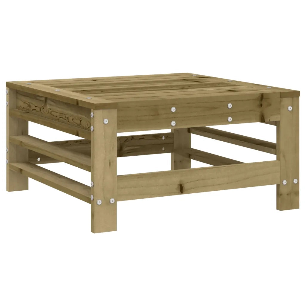 Sedia da giardino-Poggiapiedi Giardino con Cuscini 2pz Legno Impregnato di Pino 545346