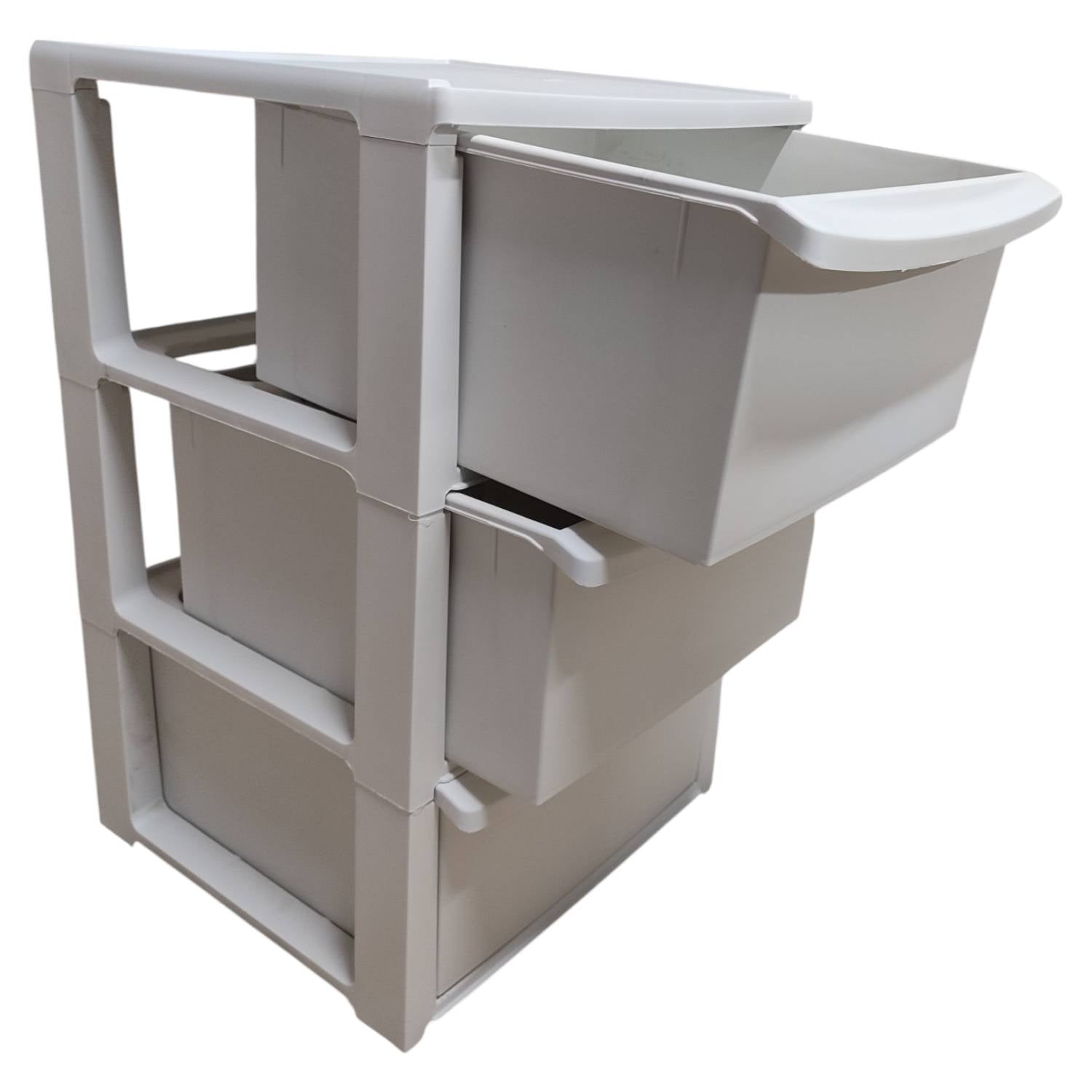 CASSETTIERA IN PLASTICA  3 CASSETTI COLORE BIANCO