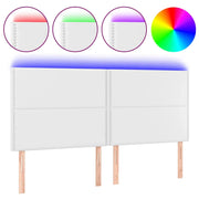 Testiera | Testata a LED rosa 200x5x118/128 cm in Similpelle