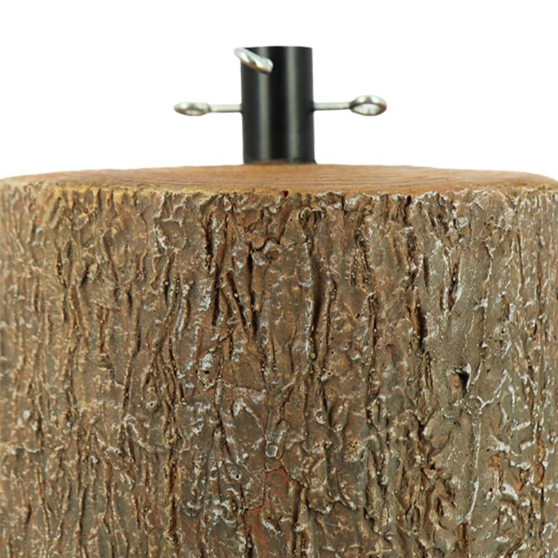 SUPPORTO BASE PER ALBERO DI NATALE TRONCO EFFETTO REALISTICO Ø35 X 35+6 CM - MARRONE CHIARO