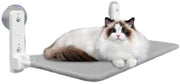 Letto per gatti - letto per gatti pieghevole - con morsetti stabilizzanti - cuscino rovesciabile - capacità di carico fino a 20 kg - letto per gatti appeso con morsetti - letto per gatti pieghevole - adatto per finestre - accessori per gatti