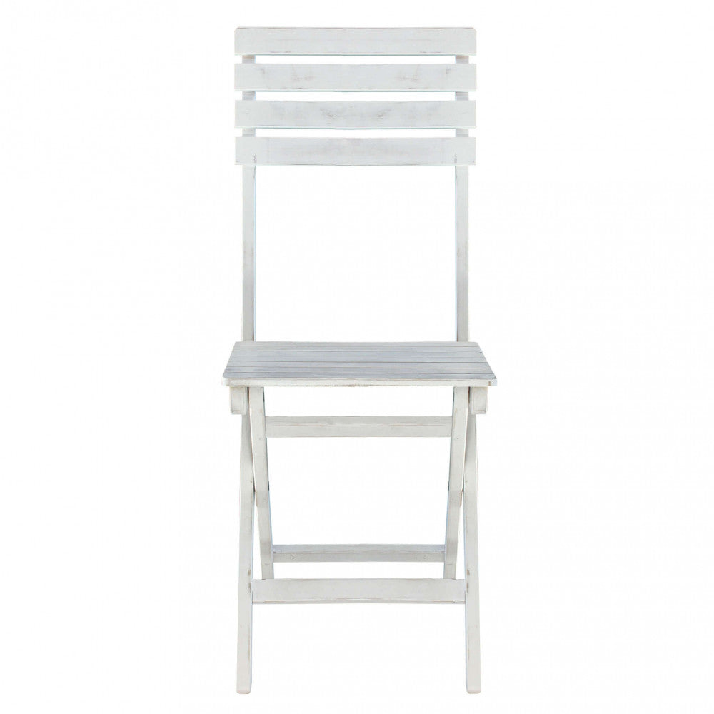 Sedia da Giardino Dalila 36x53x87 h cm in Legno Bianco