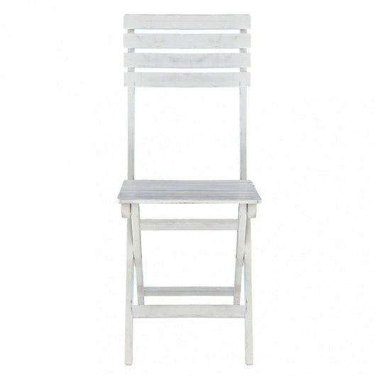 Sedia da Giardino Dalila 36x53x87 h cm in Legno Bianco