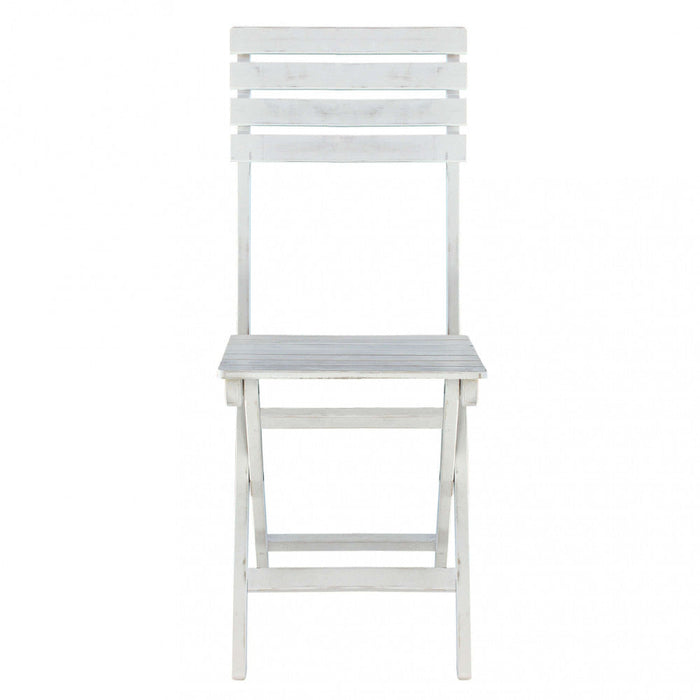 Sedia da Giardino Dalila 36x53x87 h cm in Legno Bianco