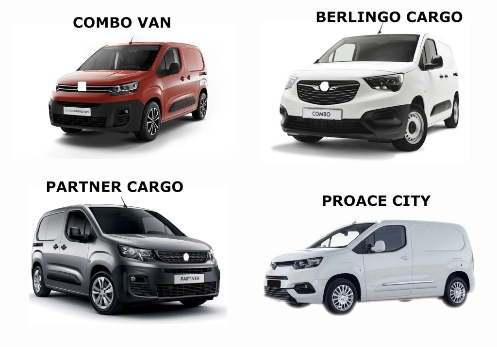 Tappeti in Gomma per Citroen Berlingo Cargo dal 2018-, E-Berlingo Van dal 2021-