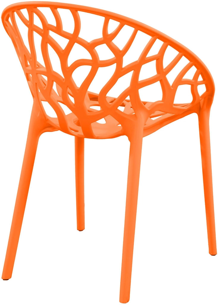 Set 4 sedie da giardino HOPE arancione