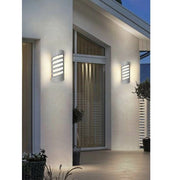 Trade Shop - Applique Led A Parete 12 W Per Esterno Luce 3000k 6500k 4000k Grigio Ip65 Es56 - -bianco Naturale      -