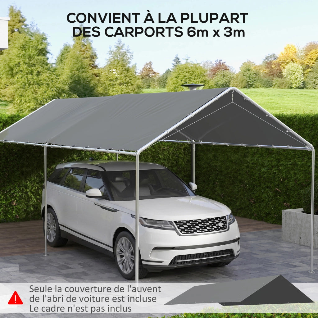 Copertura per carport 3x6 m ¨C zephmum ¨C 48 elastici con pallini