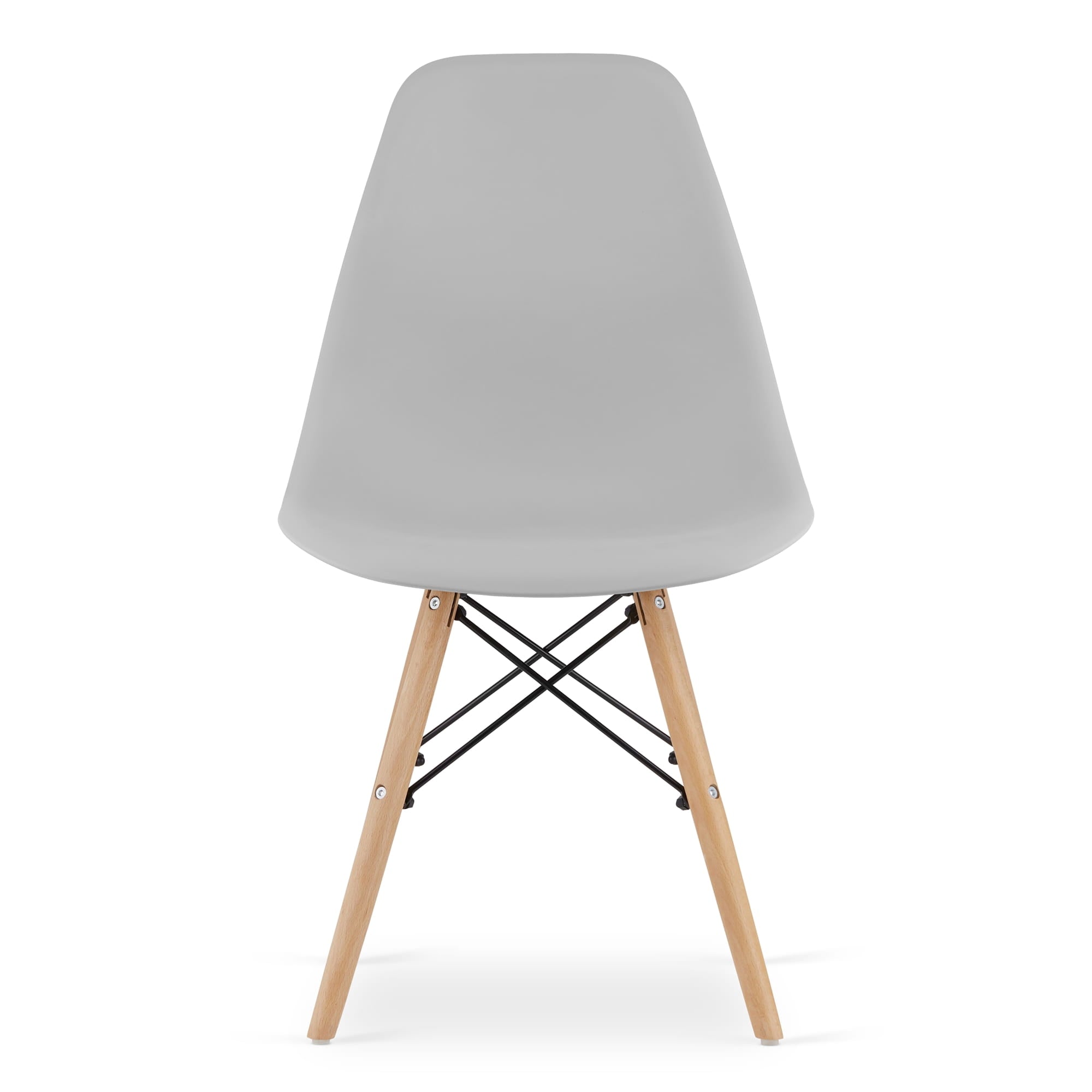 Sedia Valora OSAKA con gambe in legno grigio per soggiorno x4