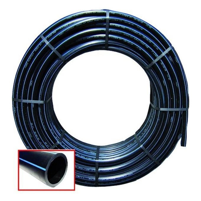 Tubo Polietilene Hd Nero-Blu Pn16 Uni-En1201 50 Mt Diametro mm. 32