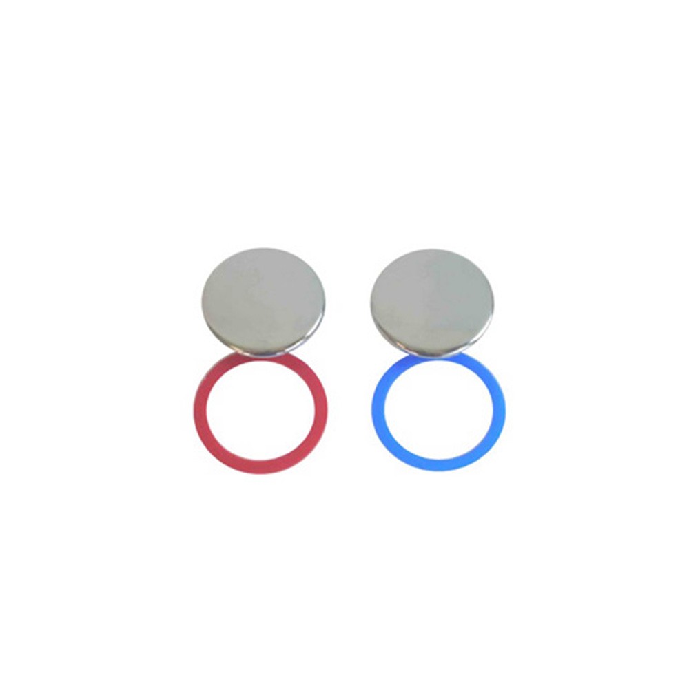 Coppia graffa in ottone per maniglia rubinetto