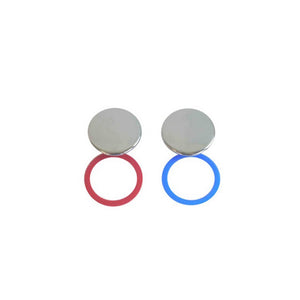 Coppia graffa in ottone per maniglia rubinetto