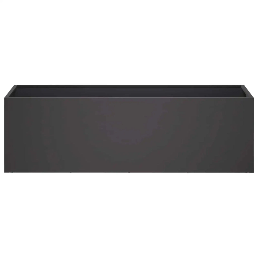 Vaso da giardino 2 pz Nero 100 x 30 x 30 cm 8005219