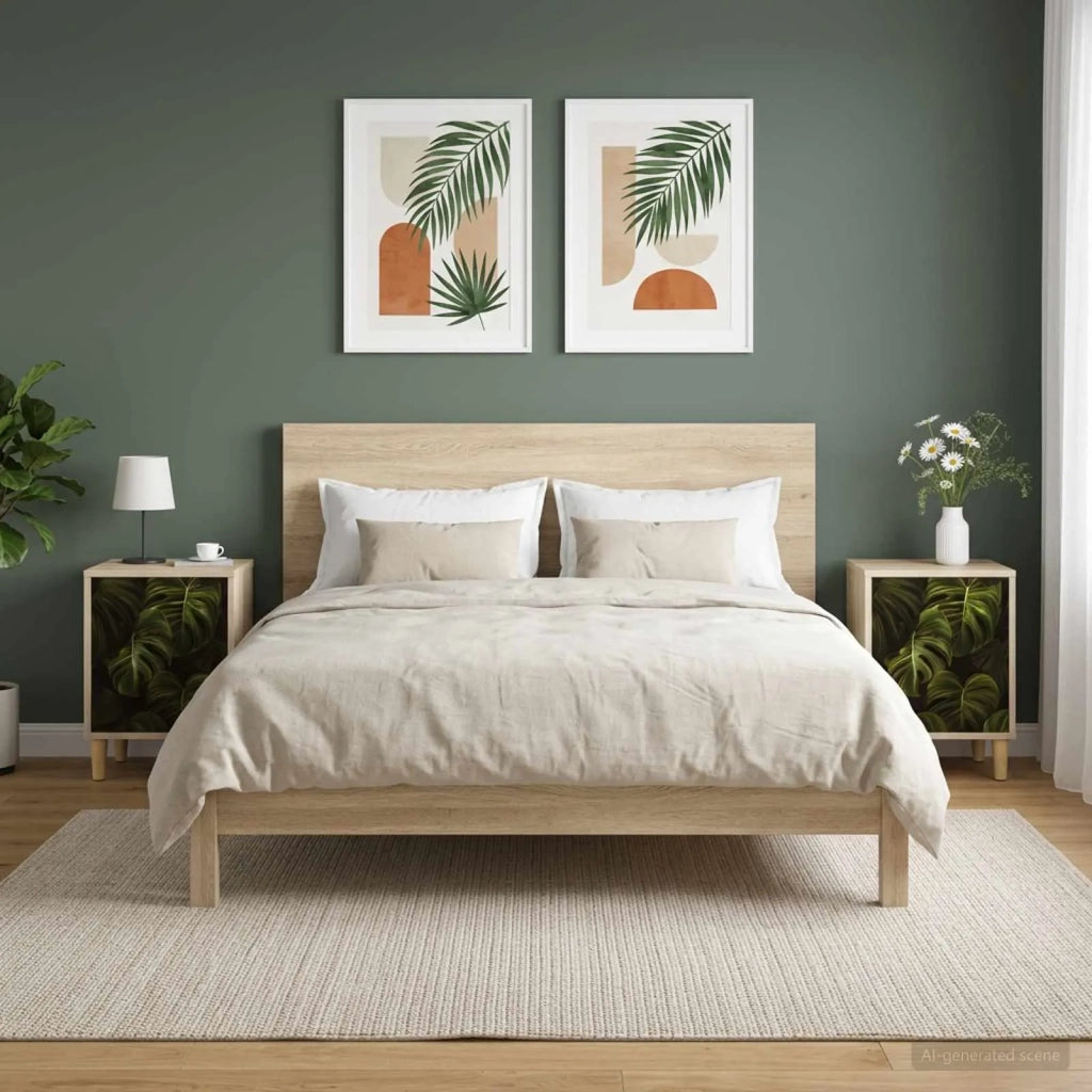 Armadio da Notte ELBURG 2 pz Rovere Sonoma 36 x 33 x 50 cm 8007198