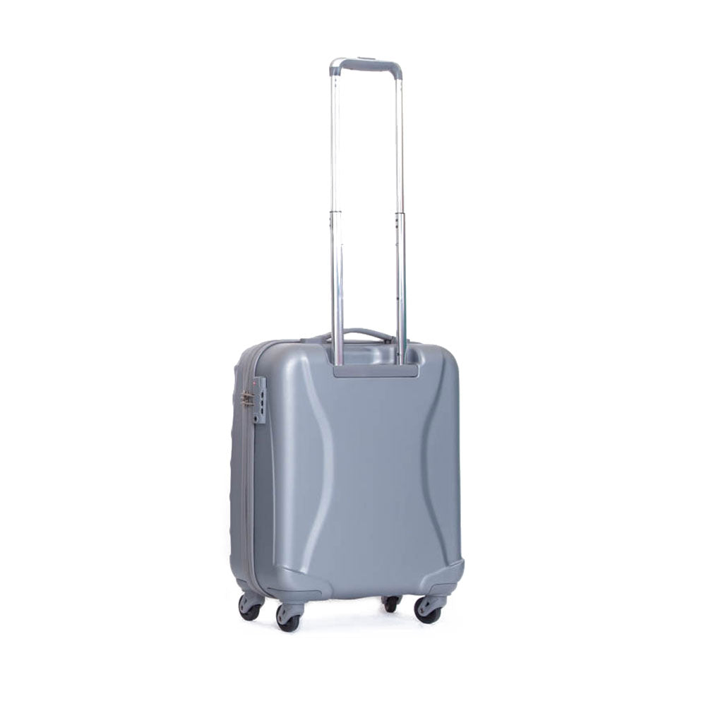 Trolley Valigia Rigido Bagaglio a Mano in ABS 4 TSA Ruote Ravizzoni Infinity Silver