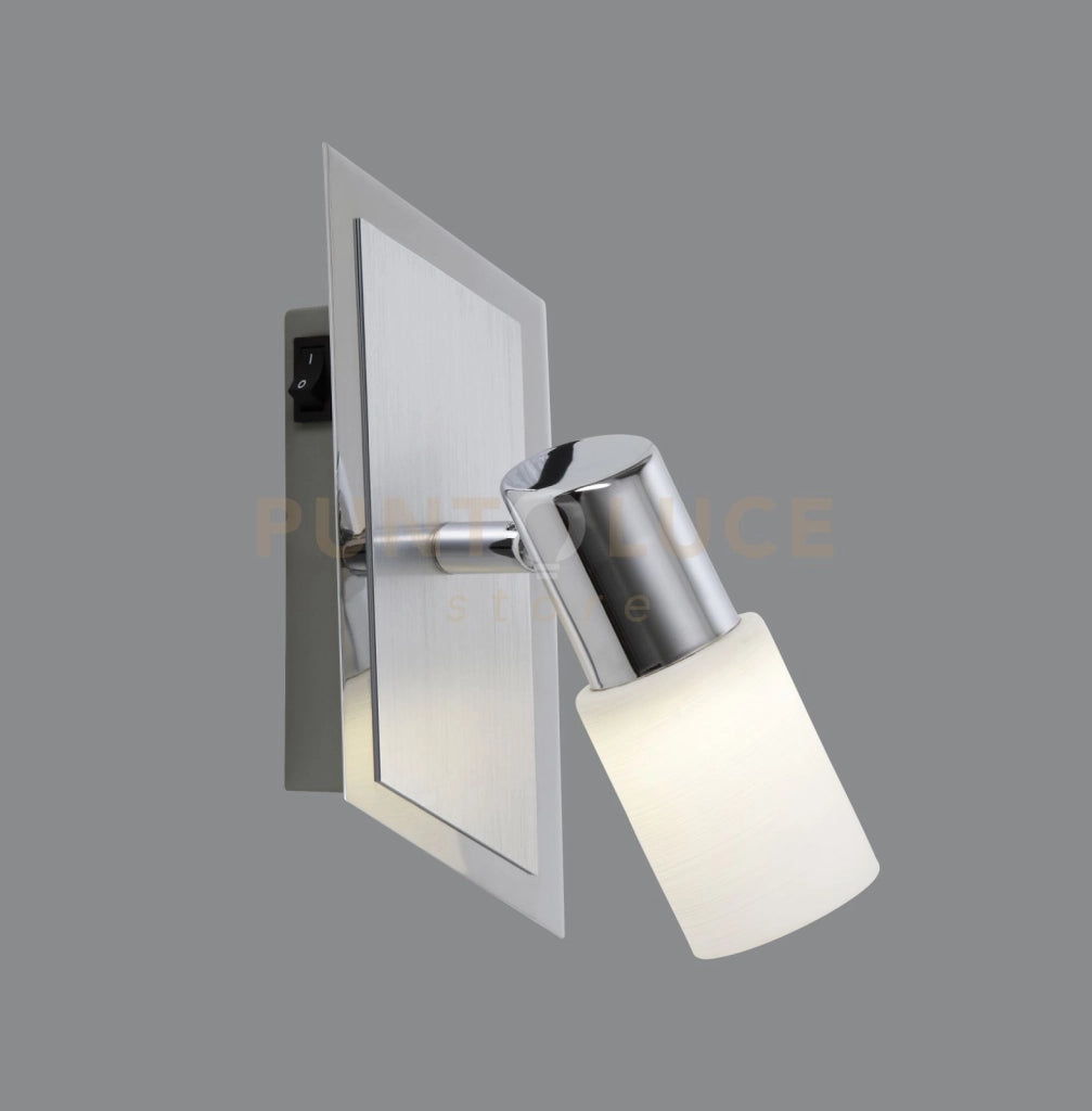 CLAPTON BASE SPOT LED 4,3W · 1x 430lm, 3000K ALLUMINIO 14X8CM