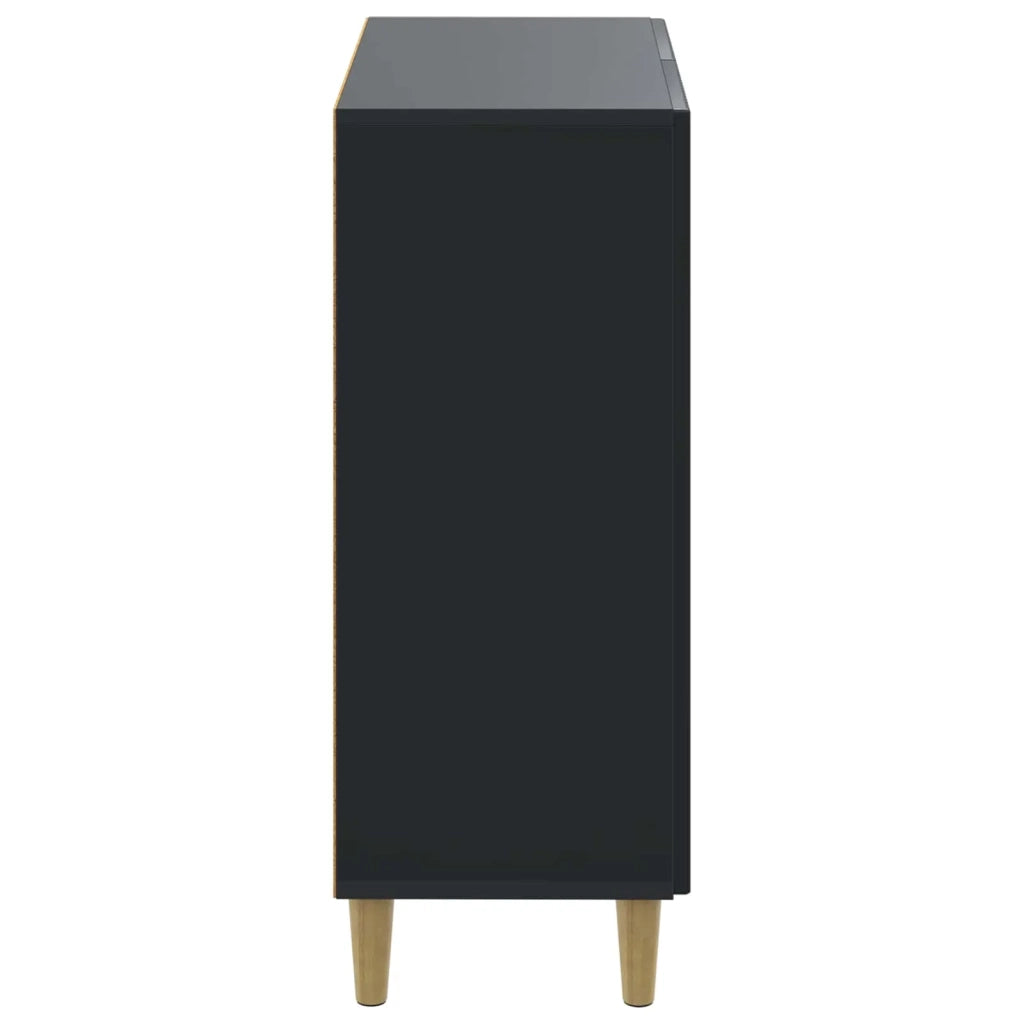 Mobiletto da Bagno DELFT Nero 59,5 x 31 x 80 cm 897056