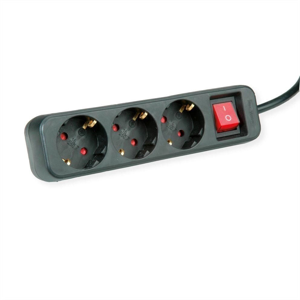 ROLINE 19.07.1068 prolunghe e multiple 1,5 m 3 presa(e) AC Interno Nero