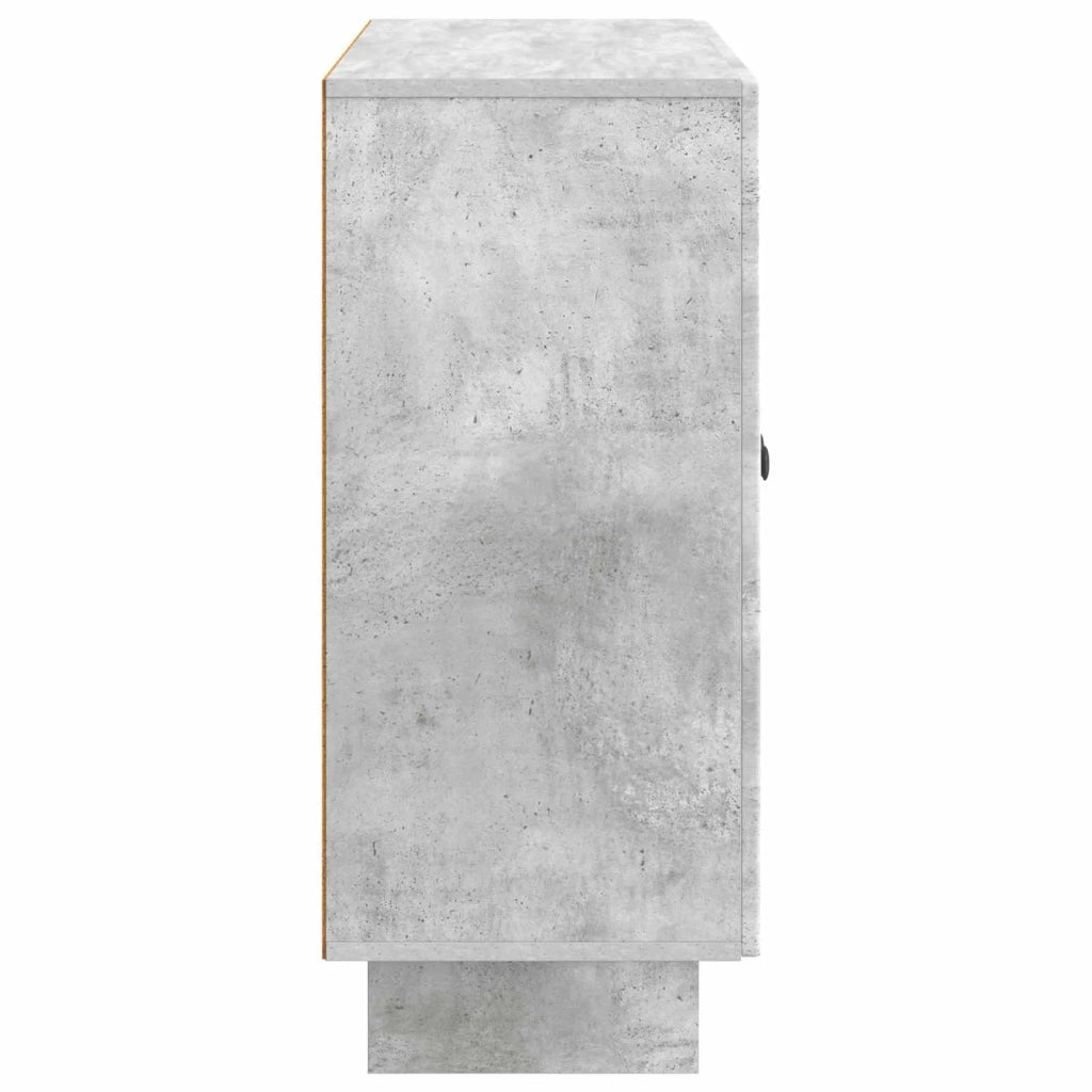 Credenza Grigio Cemento 89 x 34,5 x 80 cm Legno ingegnerizzato