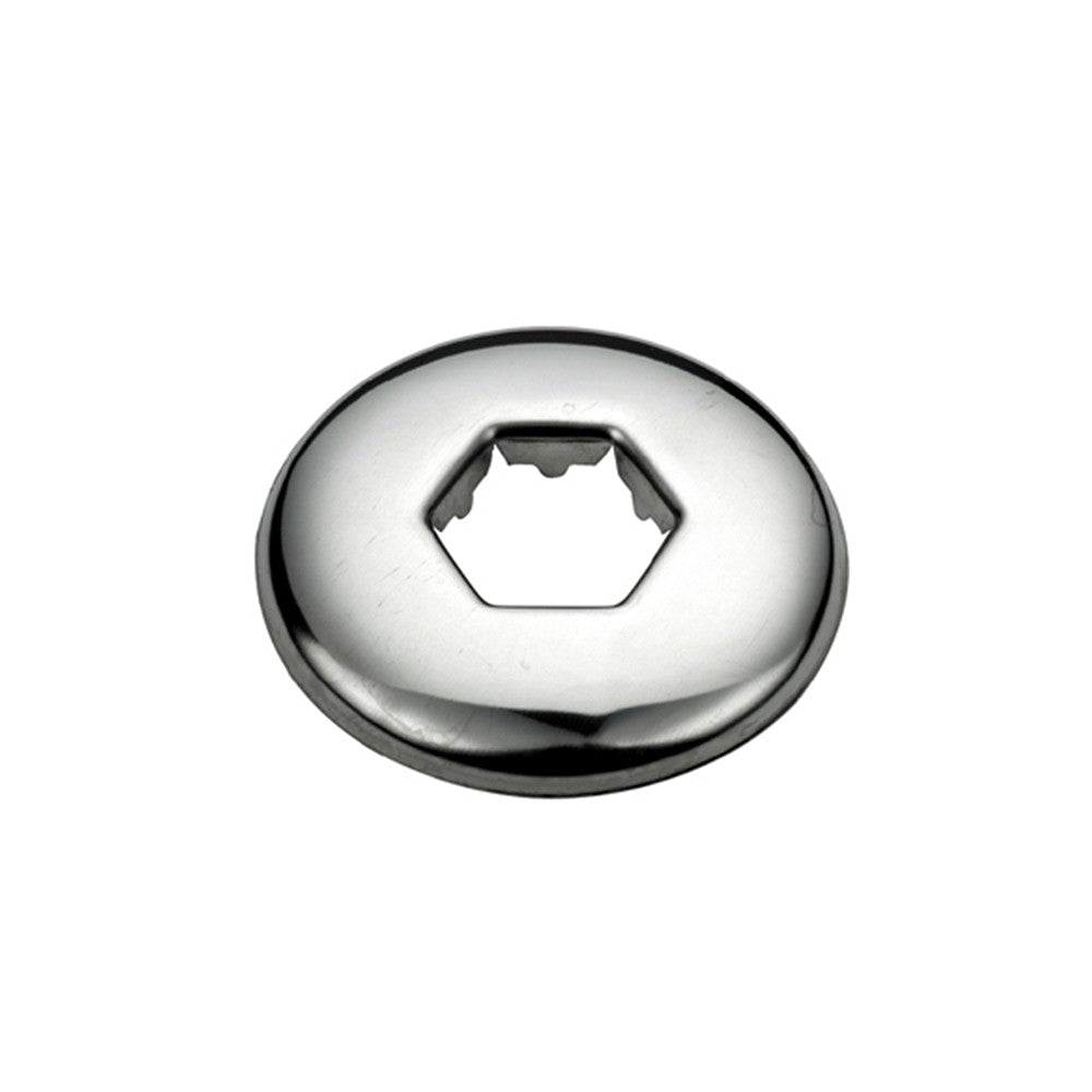 Rosetta esagonale in ottone cromato