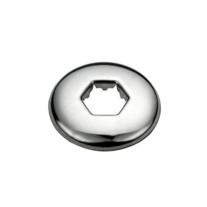 Rosetta esagonale in ottone cromato