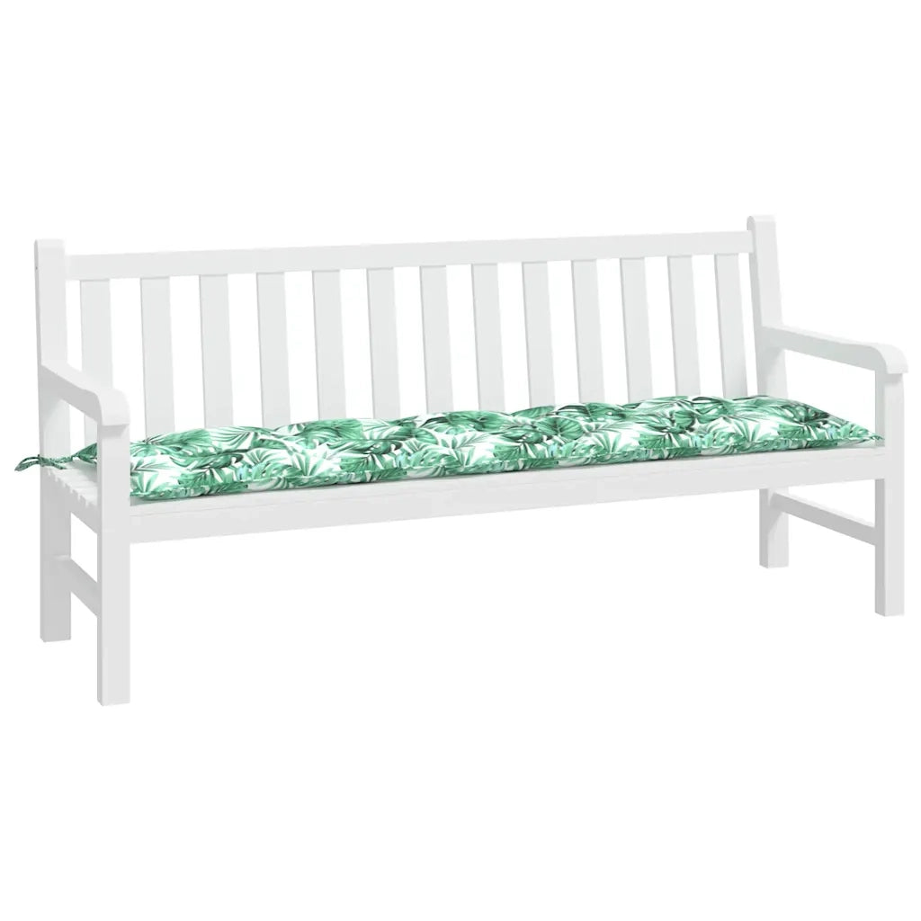 vidaXL Cuscino per Panca a Foglie 180x50x7 cm in Tessuto Oxford
