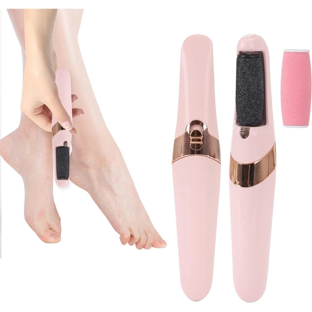 Trade Shop - Pedicure A Batteria Ricaricabile Elimina Calli Rimuovi Duroni Piedi Esfoliante -