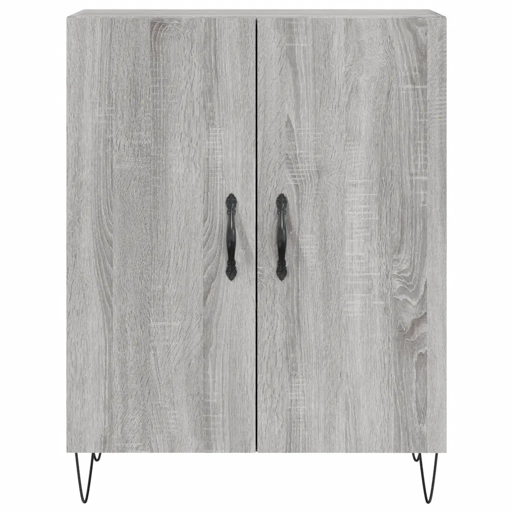 Credenza Grigio Sonoma 69,5x34x180 cm in Legno Multistrato 3198375
