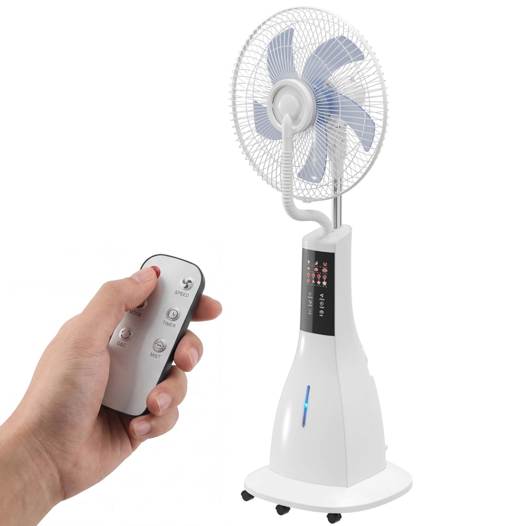 Ventilatore da tavolo con nebulizzatore ¨C Zephmum ¨C Bianco 75¡ã oscillazione 3 velocit¨¤ 3 modalit¨¤