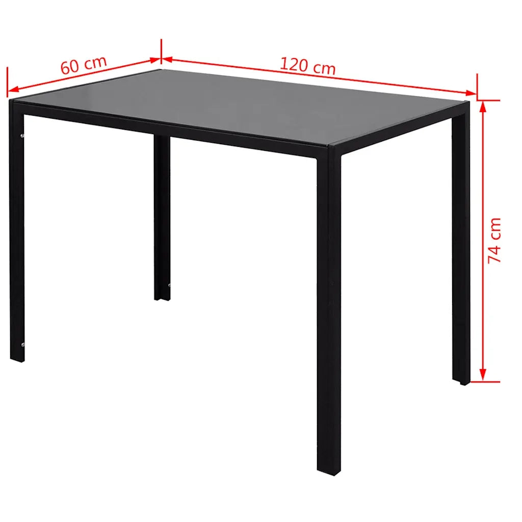 Set da Pranzo 7 pz Nero e Bianco CFW5691151