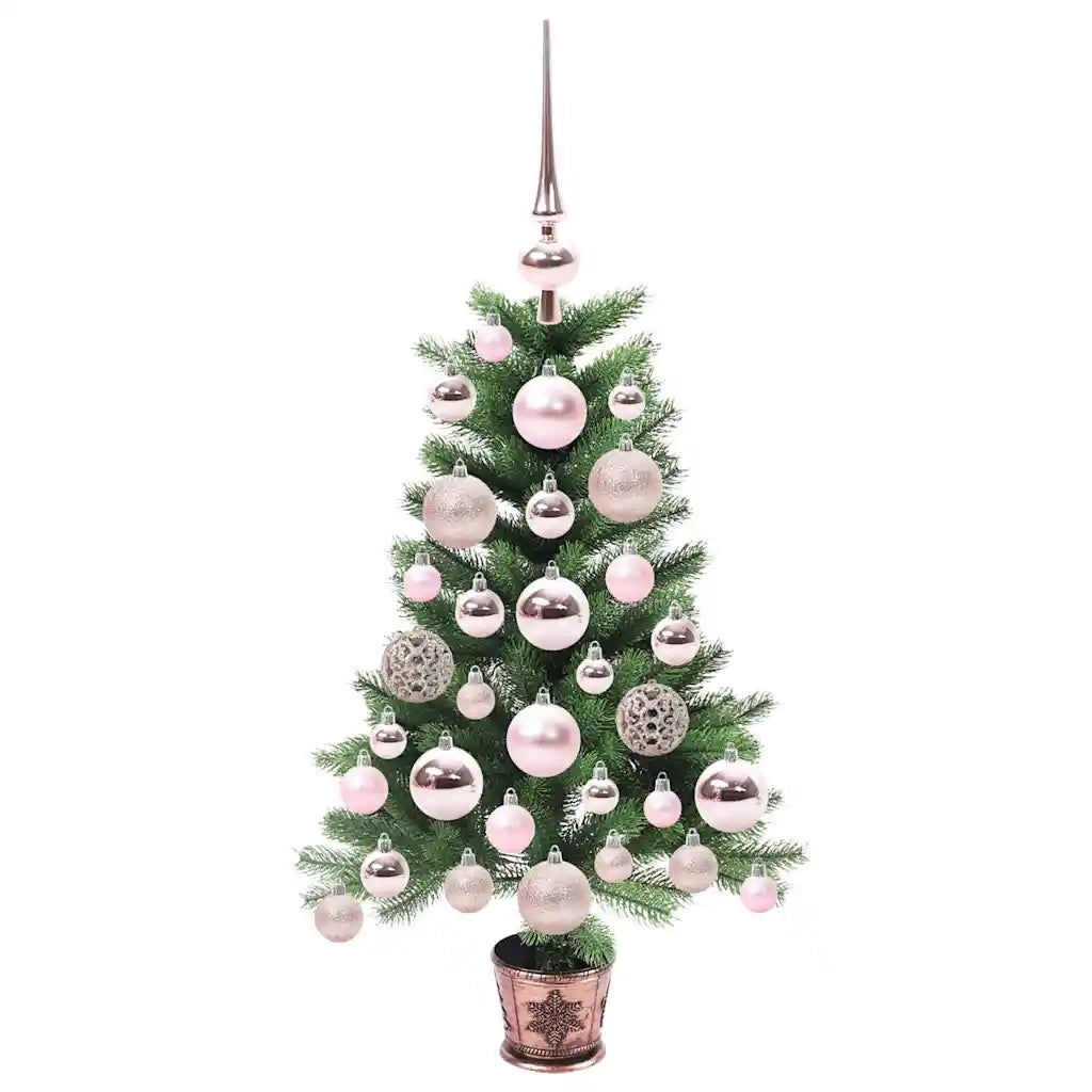 Albero di Natale con 150 LED con supporto Verde 65 cm PE 3396293