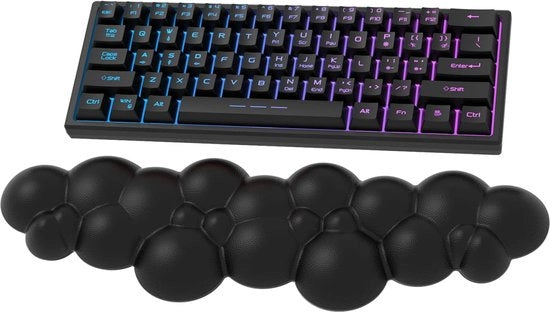 Sostegno Ergonomico per il Tastiere, Sostegno Antiscivolo per Tastiere - Nero
