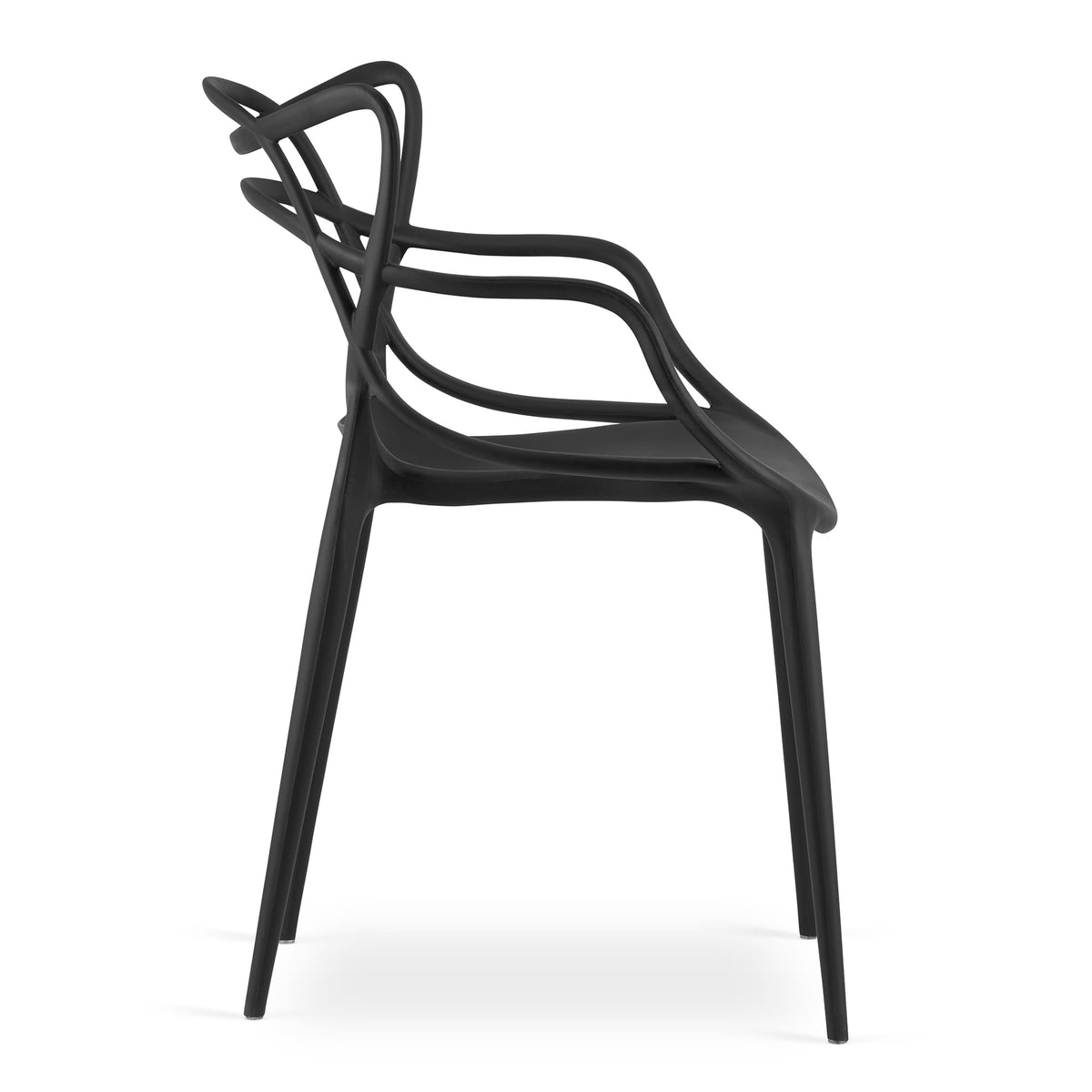 Sedia VALORA KATO - Design ergonomico moderno, nero x 4