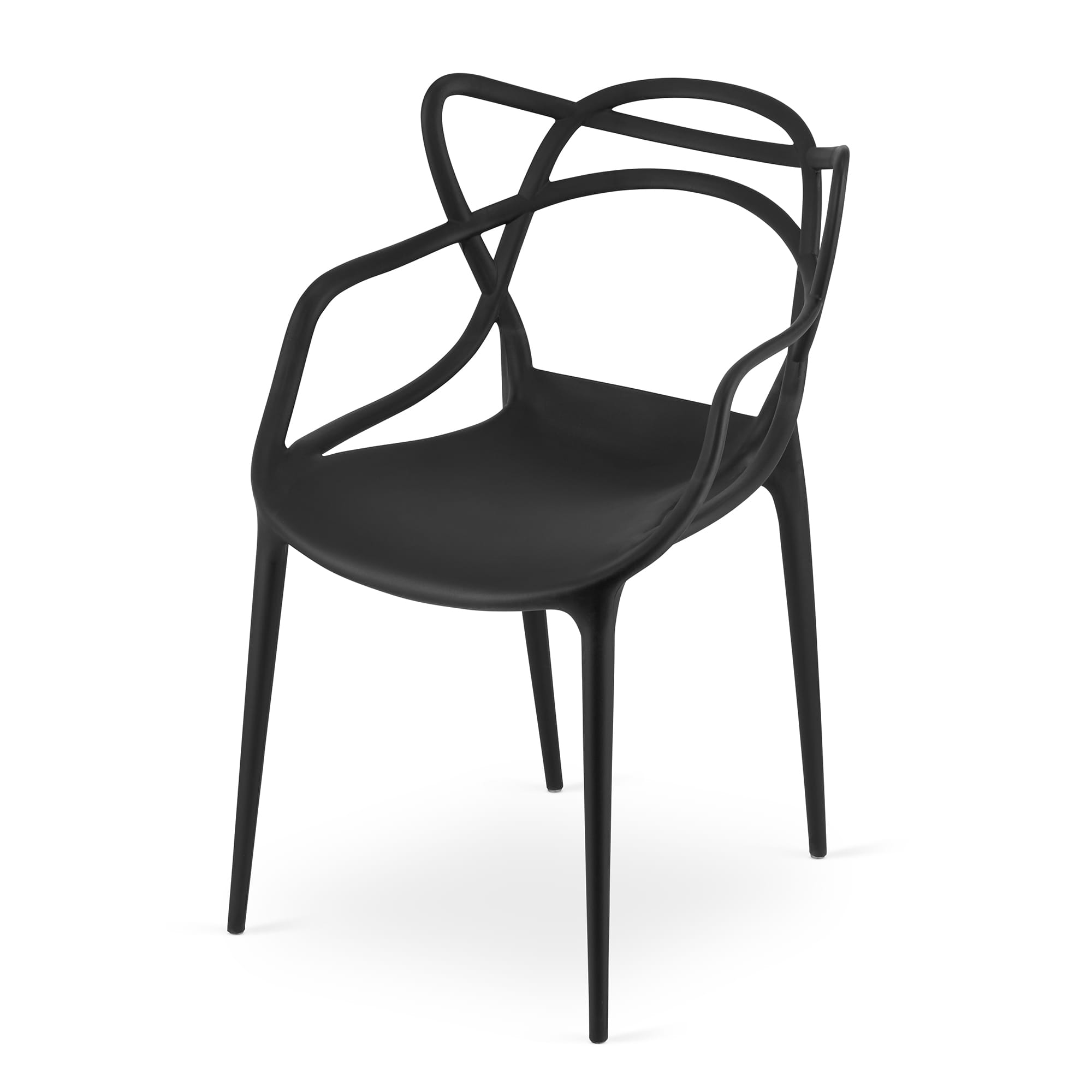 Sedia VALORA KATO - Design ergonomico moderno, nero x 4