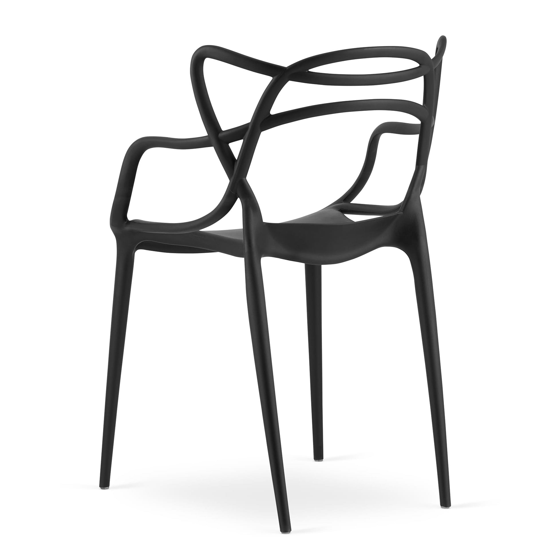 Sedia VALORA KATO - Design ergonomico moderno, nero x 4