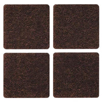 confezione feltrini per sedie marrone 30x30 mm cod:ferx.17987