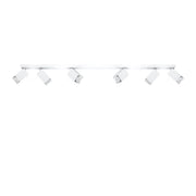 Plafoniera Pure Lume Bravea 6 luci GU10 bianco/cromo