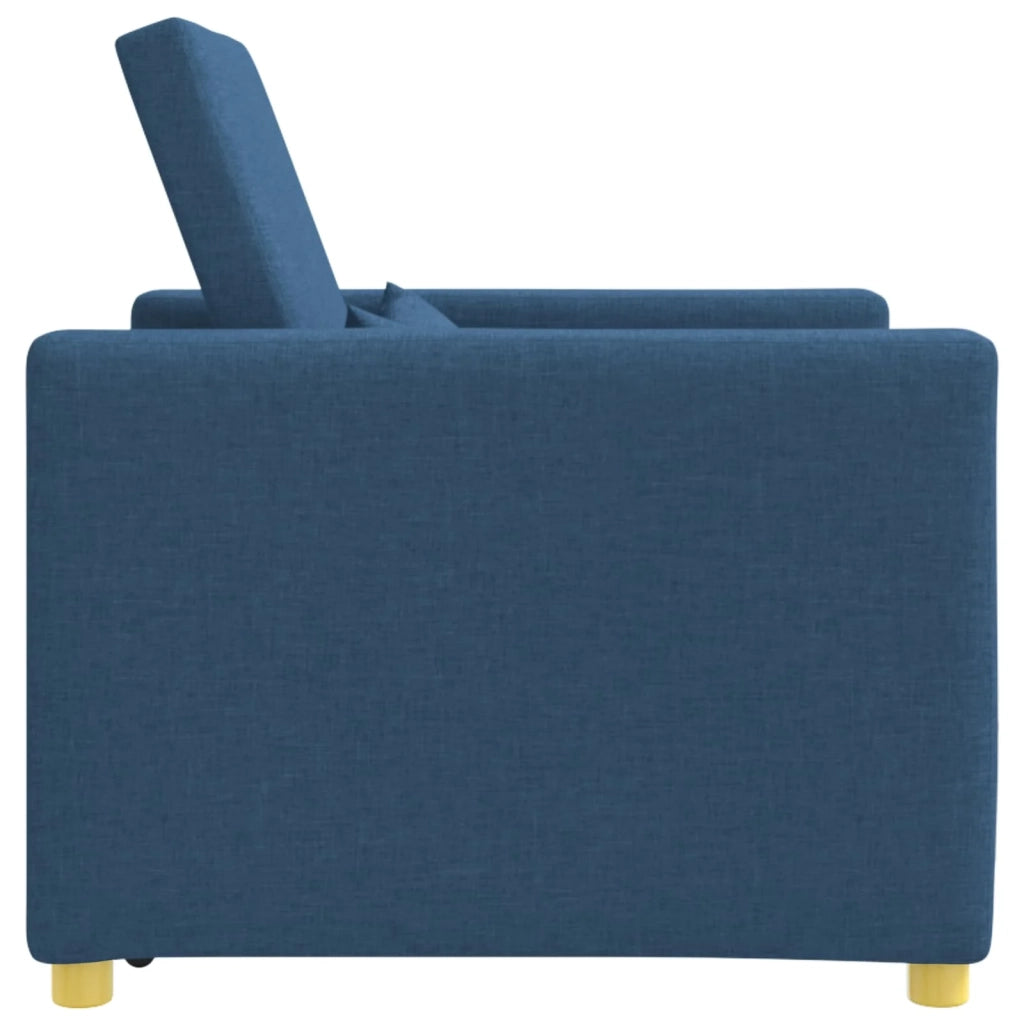 Divano letto estraibile singolo Blu 90 x 165 x 87 cm Tessuto 42002692