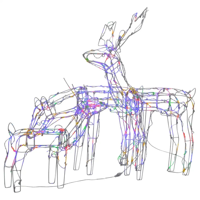 Decorazioni di Natale a Forma di Renne 3 pz 229 LED 328542